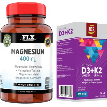 FLX 90 Tablet Magnezyum Bisglisinat Malat Taurat Glukonat