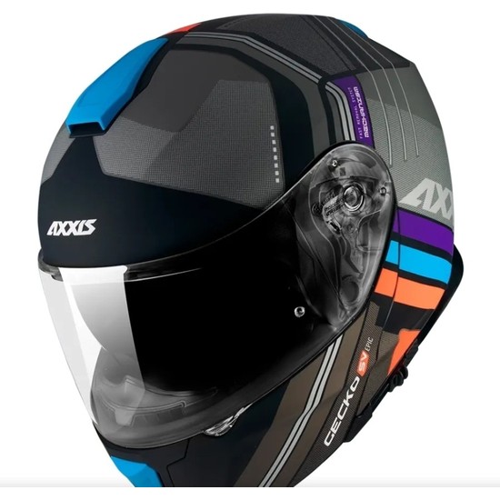 Axx S Gecko Sv Ep C B Matt Black Ene A L R Kask Fiyat