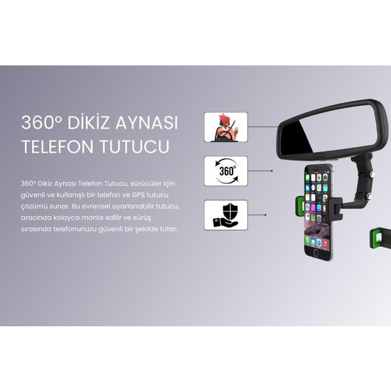 Cosmostech Ara Dikiz Aynas Telefon Tutucu Stand Fiyat