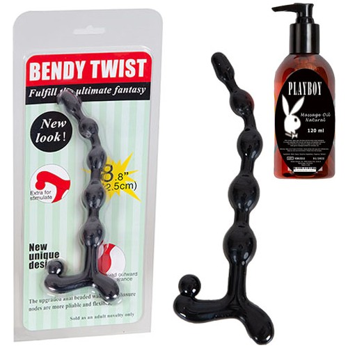 Loveshop Bendy Twist Silikon Anal Plug Ve Playboy Masaj Ya Fiyat