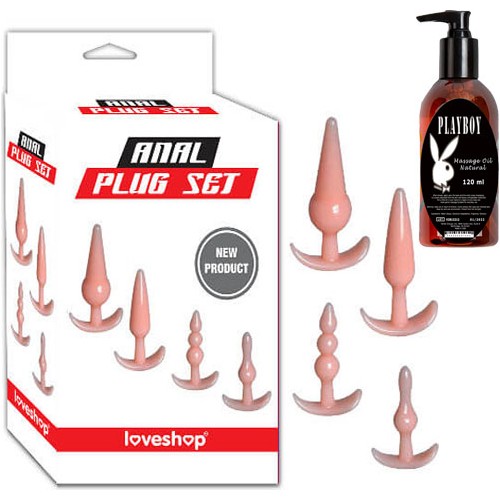 Loveshop Magic Beads Anal Plug ve Playboy Masaj Yağı Fiyatı