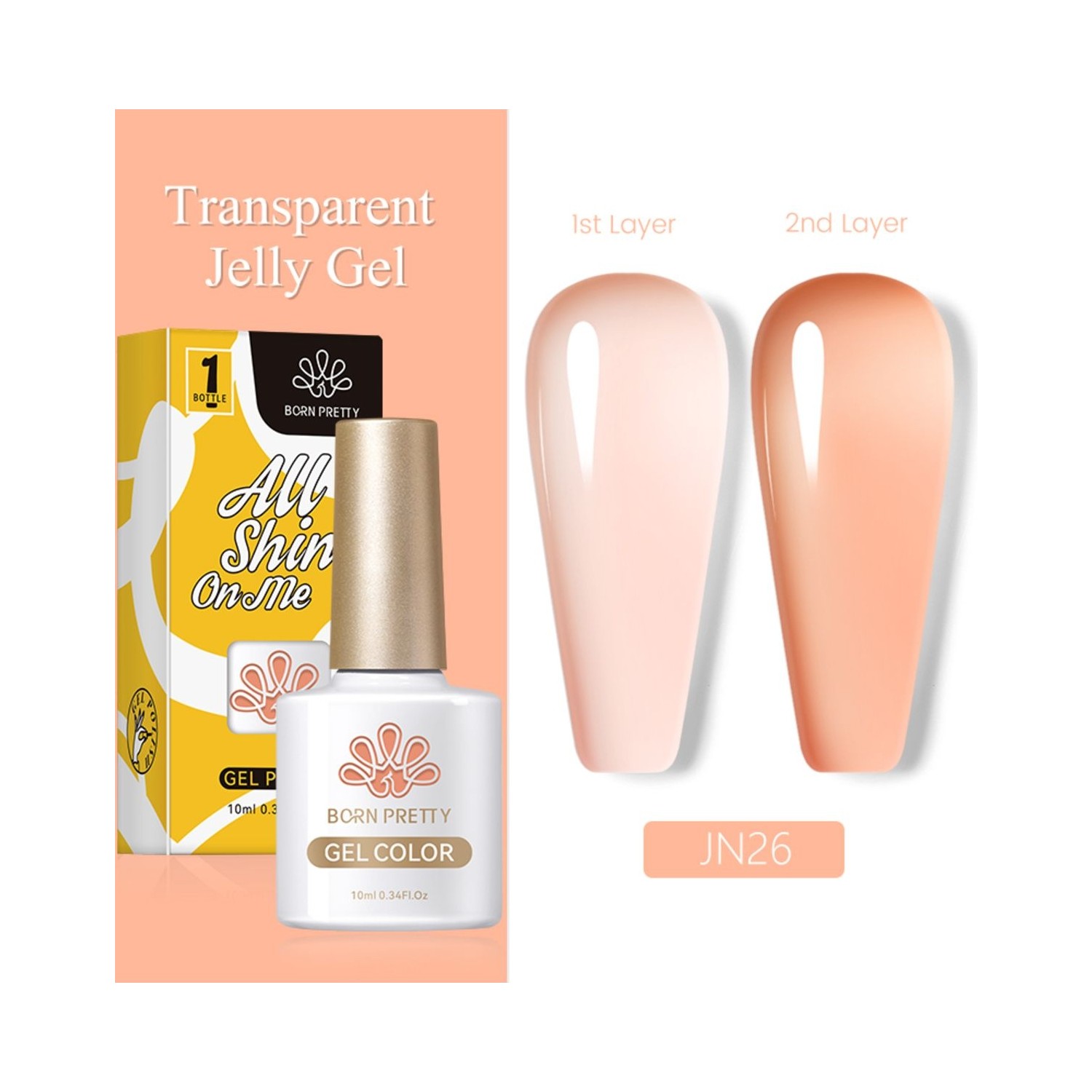 Born Pretty Pro Jelly Nude Gel 10 ml Yarı Saydam Kalıcı Oje Fiyatı