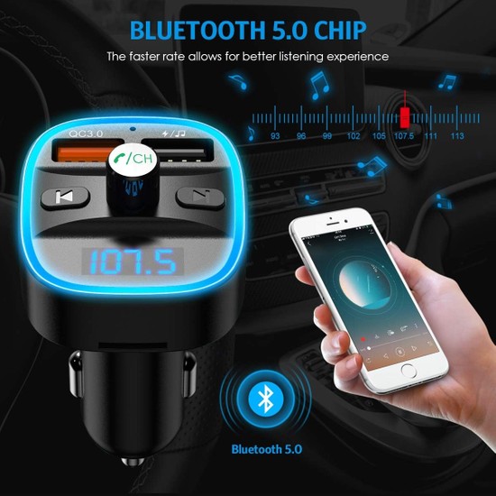 Xiaoai Y Kseltilmi Yeni S R M Araba I In V Bluetooth Fiyat