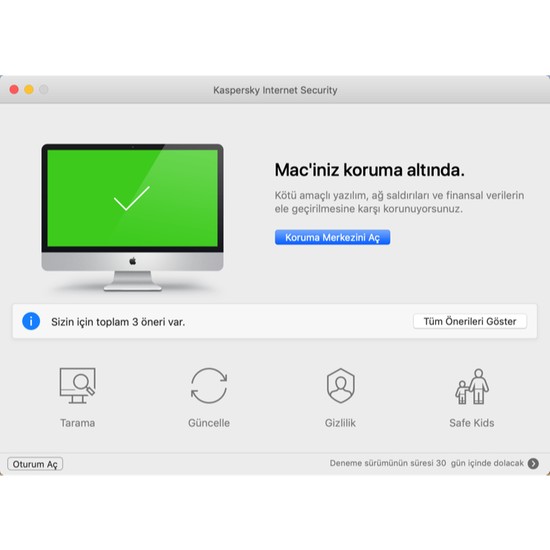 Kaspersky Total Security 2021 3 Cihaz 1 Yıl Pc mac android Fiyatı