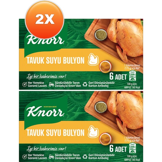 Knorr Tavuk Suyu Bulyon X Gr Ikili Set Fiyat