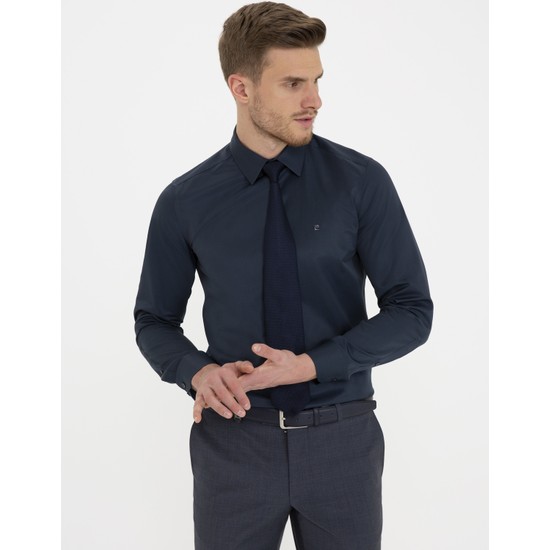 Pierre Cardin Lacivert Slim Fit Basic G Mlek Vr Fiyat