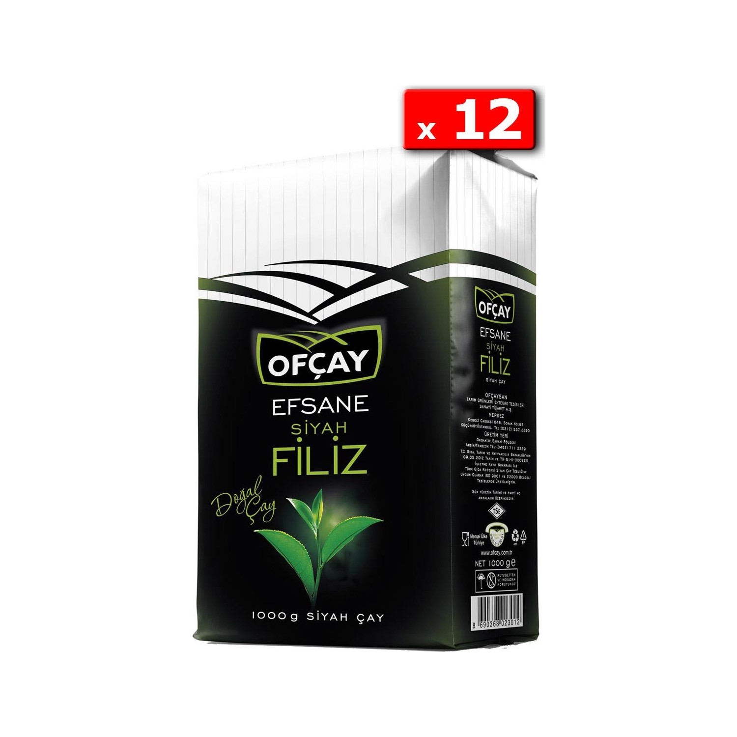 Ofçay Efsane Filiz Çayı 1 kg x 12 Paket Fiyatı Taksit Seçenekleri