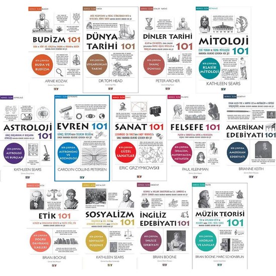 101 Serisi 13 Kitap Set Budizm 101 Dünya Tarihi 101 Kitabı