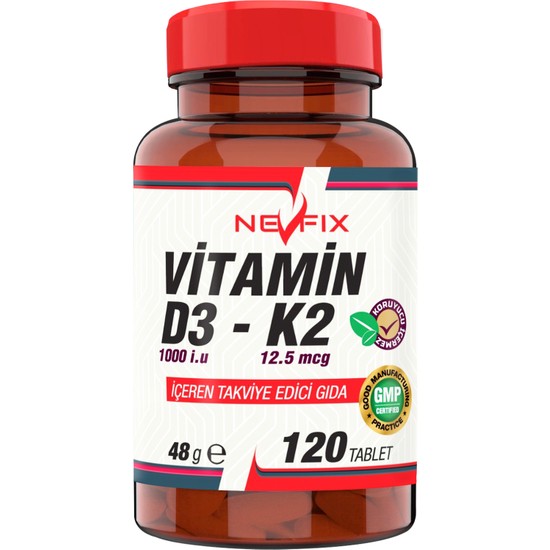 Nevfix Vitamin D K Tablet Fiyat Taksit Se Enekleri