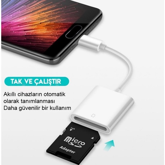 Dybox Usb Type C Sd Haf Za Kart Okuyucu Kamera Kart Fiyat