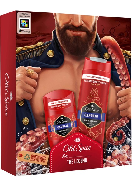 Old Spice Captain Deo Stick 50 ml Duş Jeli 250 ml Giftpack Fiyatı