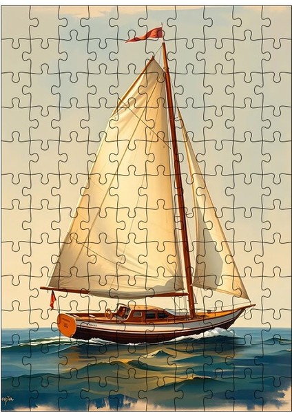 Ekart Ahşap Mdf Puzzle Yapboz Deniz ve Yelkenli 120 Parça Fiyatı