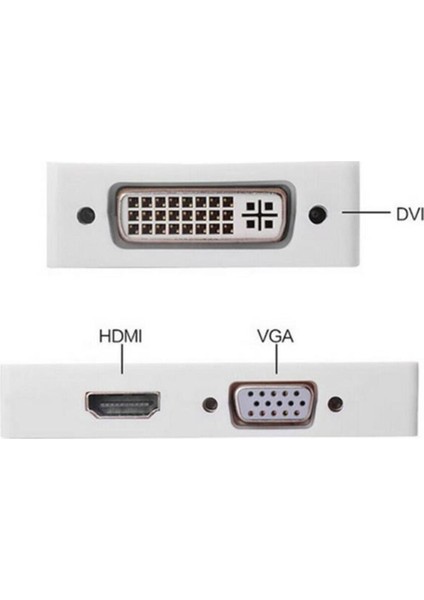 Mini Displayport To HDMI DVI VGA Kablo Çevirici Dönüştürücü Fiyatı