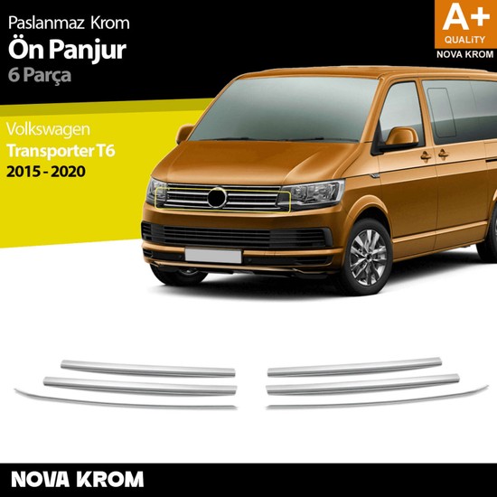 Nova Krom Vw T6 Transporter Krom Ön Panjur 6 Prç 2015 2020 Fiyatı