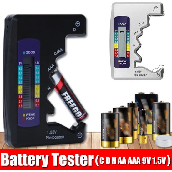 Xiaxiaoer Dijital Pil Test Cihazı LCD Ekran Cdn Aa Aaa 9 V Fiyatı