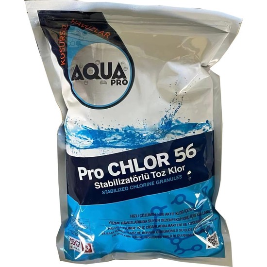 Aqua Pro Havuzavm Aquapro Pro Toz Klor 56 Granül 2 5 Kg Fiyatı