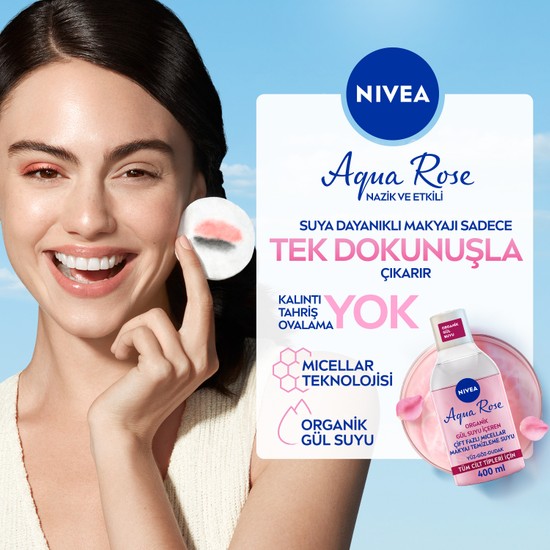 NIVEA Aqua Rose Organik Gül Suyu İçeren Çift Fazlı Makyaj Fiyatı