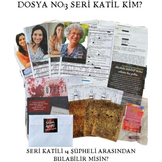 Offıcıal Seri Katil Kim Dedektiflik Oyunu Gizem Bulmaca Fiyatı