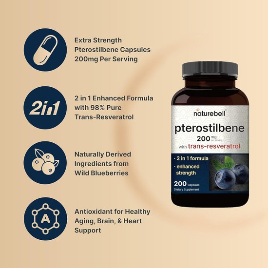 Naturebell Pterostilbene With Trans Resveratrol Fiyat