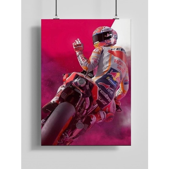 Poster City Motosiklet Yarışı Yapay Zeka Sanat Posteri Fiyatı