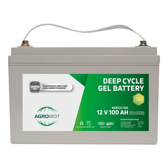 Agromot V Ah Deep Cycle Nano Carbon Jel Ak Fiyat