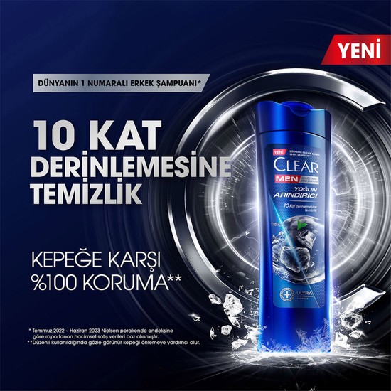 Clear Men Kepeğe Karşı Etkili Şampuan Yoğun Arındırıcı 350 Fiyatı