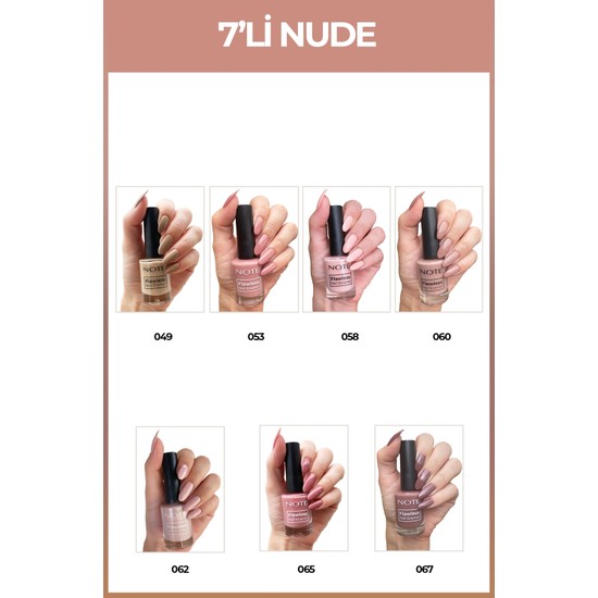 Note Nail Flawless 7 li Nude Oje Seti Fiyatı Taksit Seçenekleri