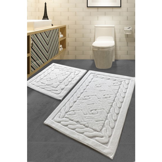 Chilai Home Daniel Ekru Cotton 2 Li Set Banyo Halısı Fiyatı