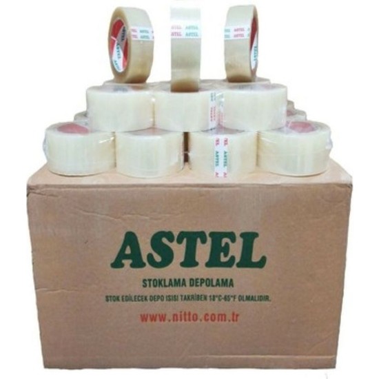 Astel Bant 45X100 Şeffaf Koli Bandı 6 Adet Fiyatı