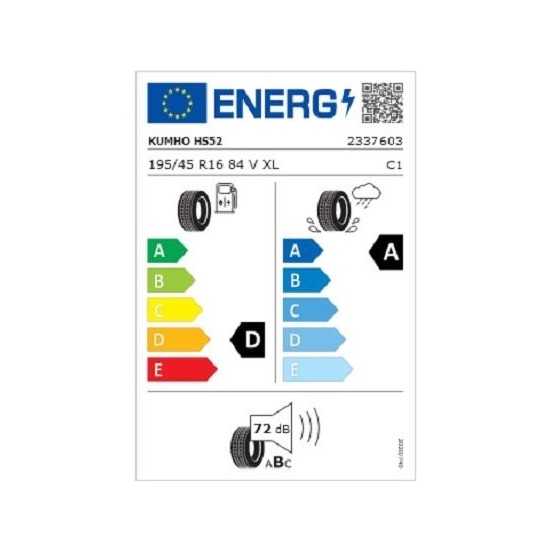 Kumho 195 45 R16 84V Hs52 Ecsta Oto Yaz Lastiği Üretim Fiyatı