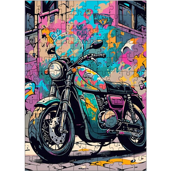 Ekart Ahşap Mdf Puzzle Yapboz Chopper Motosiklet 120 Parça Fiyatı