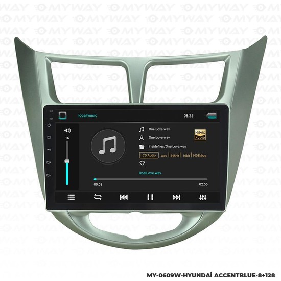 Myway Araç Multimedya Hyundai Accent Blue Android 12 Carplay Fiyatı