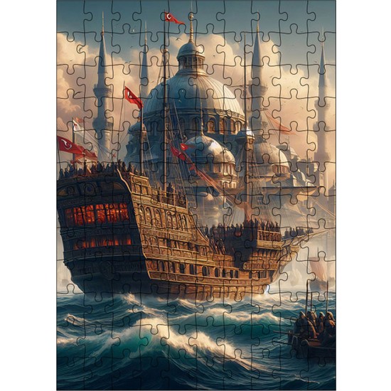 Ekart Ahşap Mdf Puzzle Yapboz Osmanlı Donanması Sefere Fiyatı