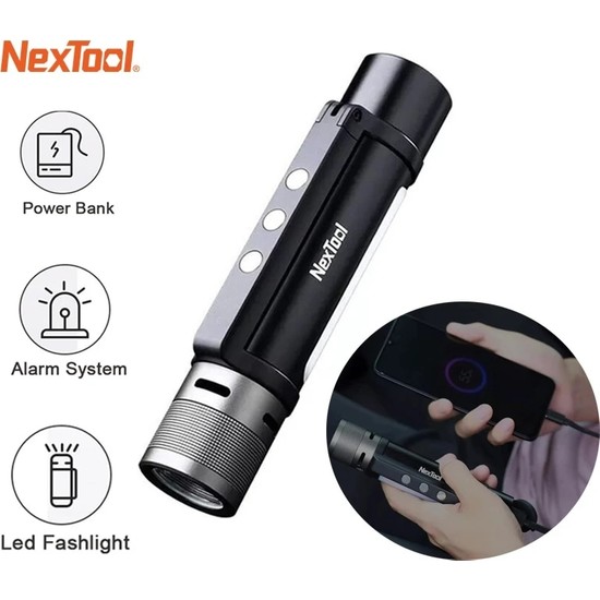 Xiyu Shop Siyah Nextool Dış Mekan LED El Feneri Ultra Parlak Fiyatı