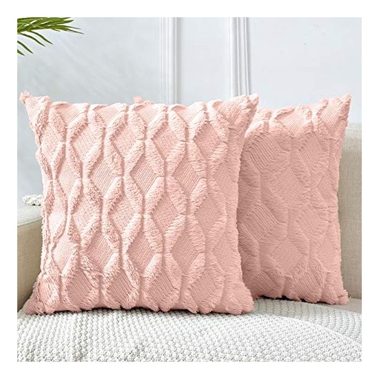 Aqqogib Atma Yastık Kılıfları 20 x 20 cm Açık Pembe Fiyatı