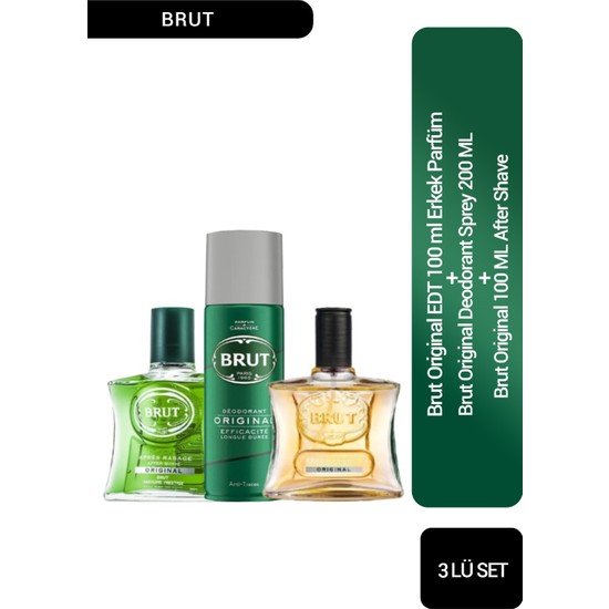 Brut Original EDT Erkek Parfüm Seti 2 100 ml Fiyatı