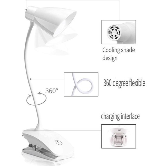 Silhouette Okuma I Nda Led Klipsli Pille Al An Usb Fiyat