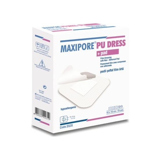 Maxipore Pu Dress Su Geçirmez Film Yara Örtüsü 10CM x 10CM Fiyatı