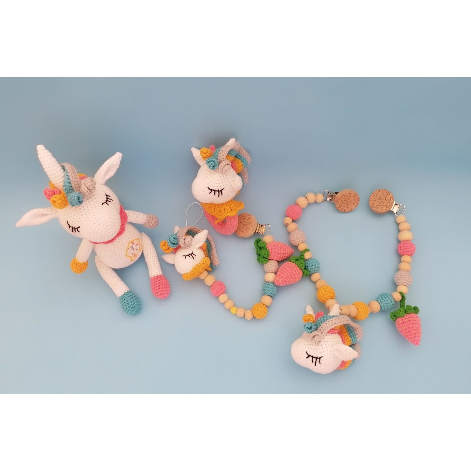 Oyuncak Park Unicorn Modeli Yenidoğan Seti Amigurumi Organik Fiyatı