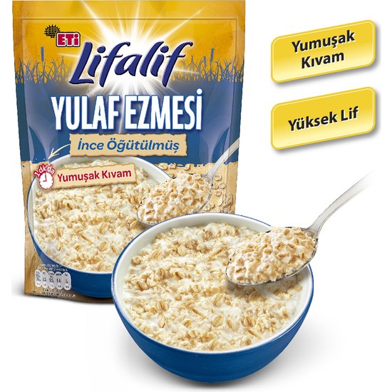 Eti Lifalif İnce Öğütülmüş Yulaf Ezmesi 350 g x 12 Adet Fiyatı