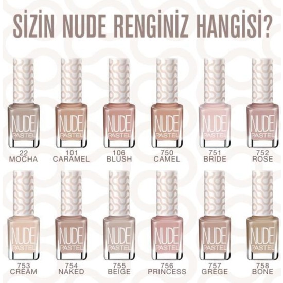 Pastel Nude Oje 4 Lü 55 set 765 106 759 761 Fiyatı