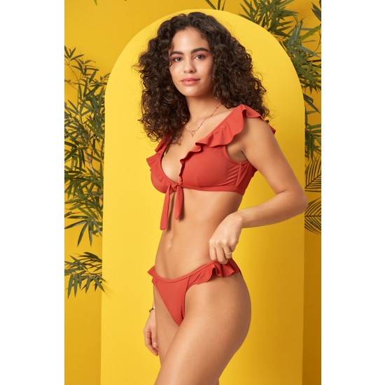 No Gossip Volanlı Bikini Tek Alt 219202 Tarçın Fiyatı