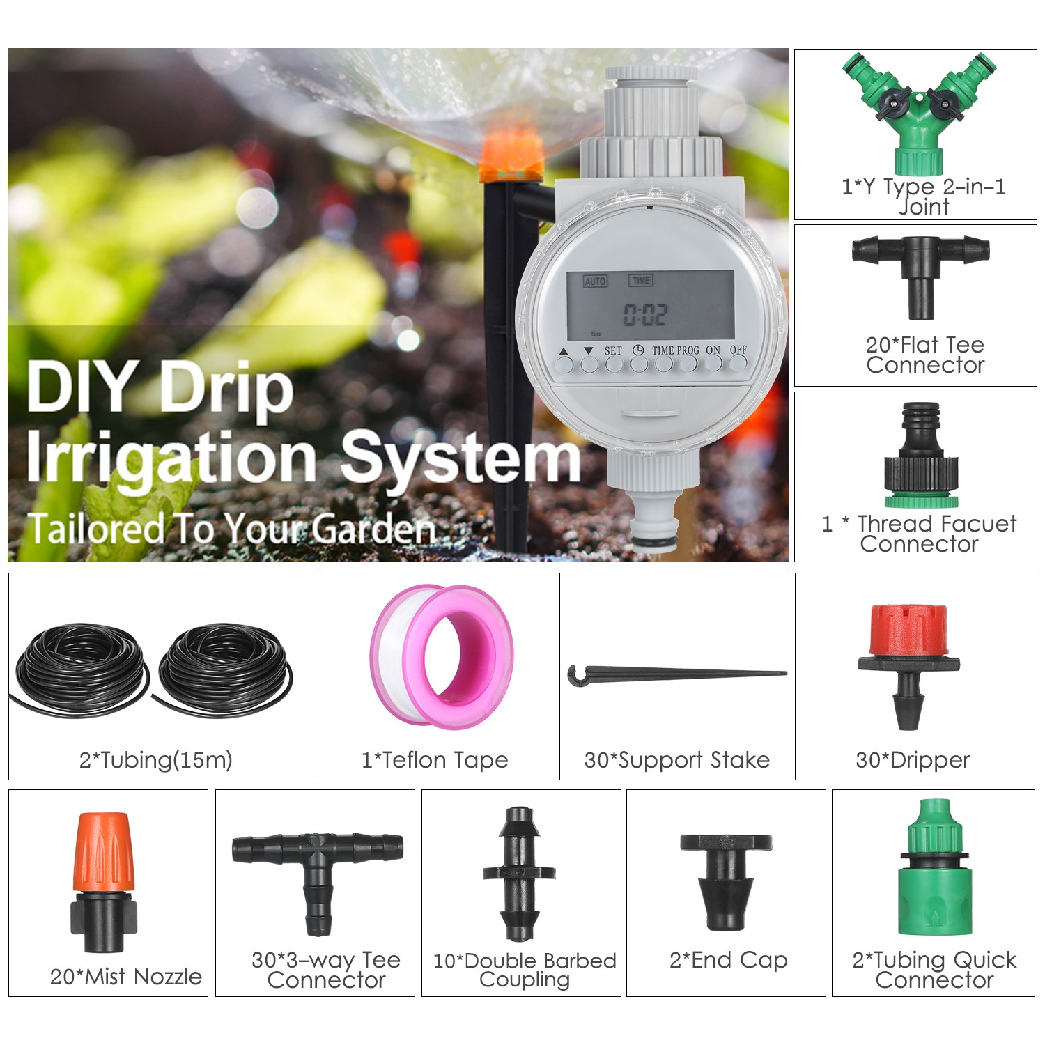 Fairy Bitki Sulama Damla Sulama Kiti Dıy Elektronik Otomatik Fiyatı