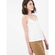 Ole Kadın Askılı Atlet Beyaz