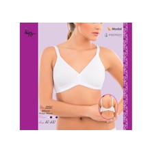 İMER 2237 BAYAN DİKİŞSİZ BEYAZ PENYE SÜTYEN