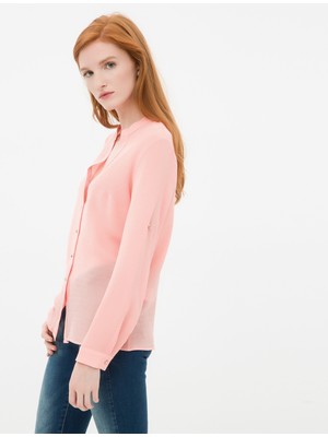 Koton Kadın Klasik Kesim Gömlek Gül Rengi