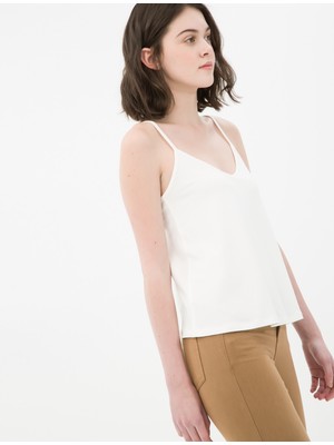 Ole Kadın Askılı Atlet Beyaz