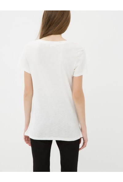 Ole Kadın Baskılı T-Shirt Lila
