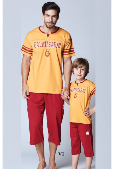 RolyPoly Lisanslı Baba-Oğul Galatasaray Pijama Takım 8273