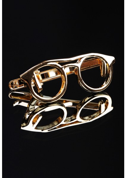 Gözlük Gold Kravat İğnesi Kıy12